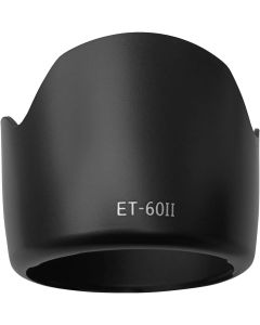 ET-60 Lens Hood Shade for Canon EF 75-300mm f/4-5.6 III,EF 75-300mm f/4-5.6 III USM,EF-S 55-250mm f/4-5.6 is II,EF-S 55-250mm f/4-5.6 is(Not for is STM),HUIPUXIANG