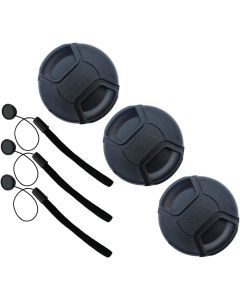 46mm Snap-on Lens Cap Compatible with Nikon Nikkor Z DX 16-50mm f/3.5-6.3 VR,Panasonic LUMIX G 25mm, F1.7 ASPH,LUMIX G II 20MM, F1.7 ASPH,Olympus M.ZUIKO Digital 25mm f/1.8,17mm f/1.8[3 Pack]